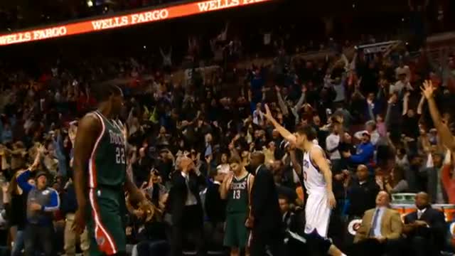 NBA: Spencer Hawes' CLUTCH Shot in Slow-Mo