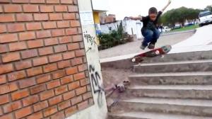 Five Year Old Skateboarder From Peru