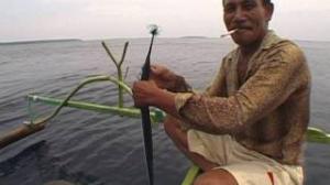 Kite Fishing in Indonesia