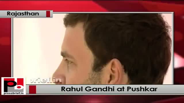 Rahul Gandhi at Pushkar (Rajasthan)