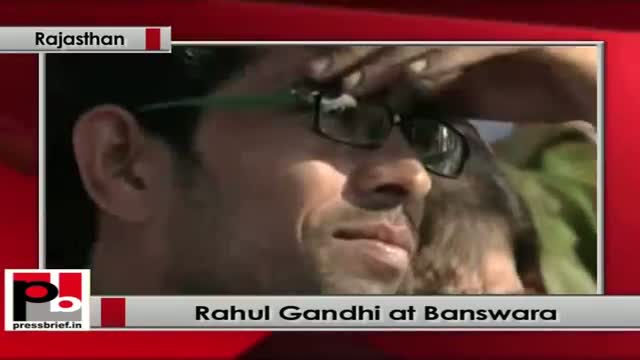 Rahul Gandhi at Banswara (Rajasthan)