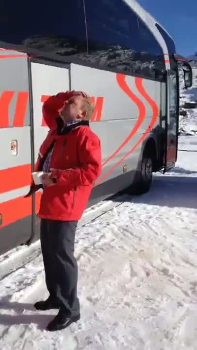 Ski Flipping Showoff Angers Bus Driver