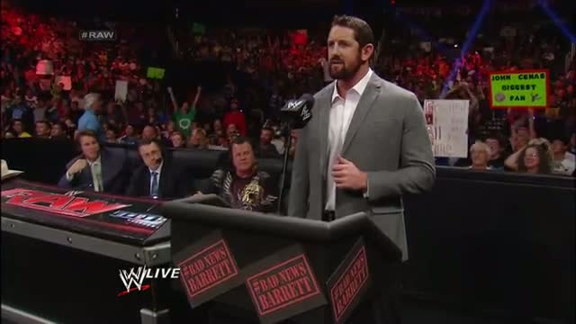 WWE Raw: Bad News Barrett makes his debut - Dec. 2, 2013