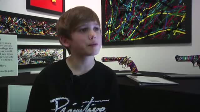 Young Artist Focuses on Gun Violence Through Art