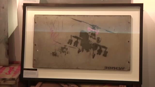 Gas Station Banksy Art at Beverly Hills Auction