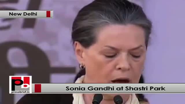 Sonia Gandhi: BJP doesn't want to see development