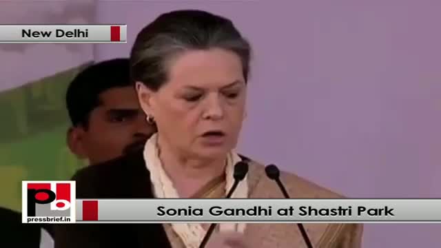 Sonia Gandhi: Some people try to harm Delhi's peace, but in vain