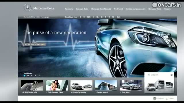 Mercedes Benz India showcases the A-Class online