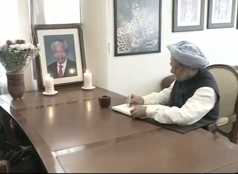 Manmohan Singh pays tribute to Nelson Mandela