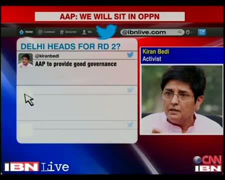 Kiran Bedi asks BJP, AAP to join hands and give Delhi a stable government