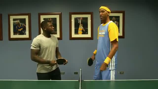 Reggie Miller Challenges Nate Robinson to a Game of Ping-Pong on NBA Inside Stuff