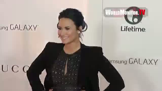 Demi Lovato, Nikki Reed arrive at 2013 THR's Women in Entertainment Breakfast