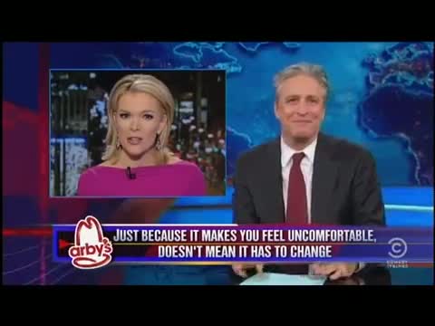 Jon Stewart Demolishes Megyn Kelly and Fox Freaking Out Over Santa's Race and the War on Christmas