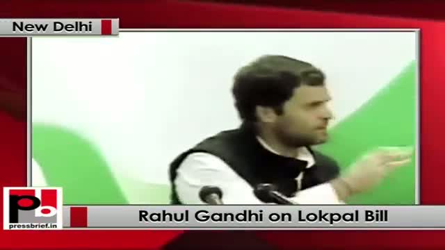 Rahul Gandhi: Lokpal bill is important for India; all parties must set aside differences to pass it
