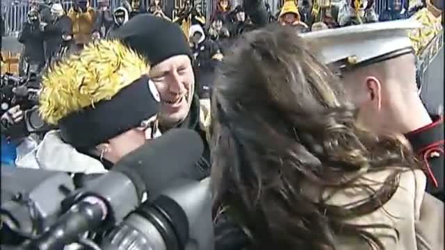 Returning Marine Surprises Family at Steelers Game