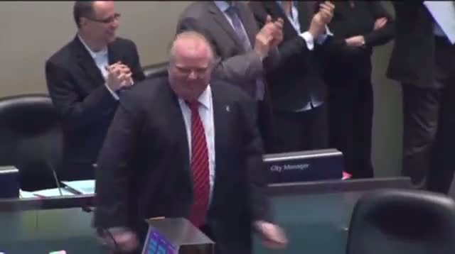 Toronto Mayor Rob Ford Caught Dancing at Work