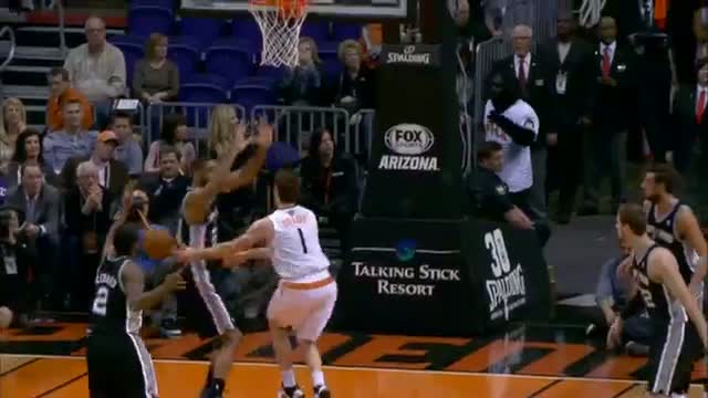 NBA: Miles Plumlee Throws Down the JAM Over Tim Duncan