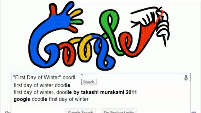Google marks Winter Solstice 2013 with colorful doodle