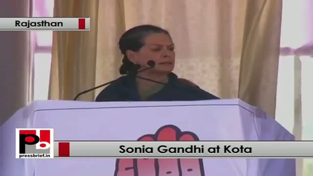 Sonia Gandhi: Congress will continue to work for the welfare of Rajasthan