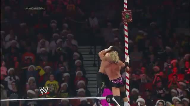Dolph Ziggler vs. Fandango - Christmas Present on a Pole Match: WWE Raw, Dec. 23, 2013