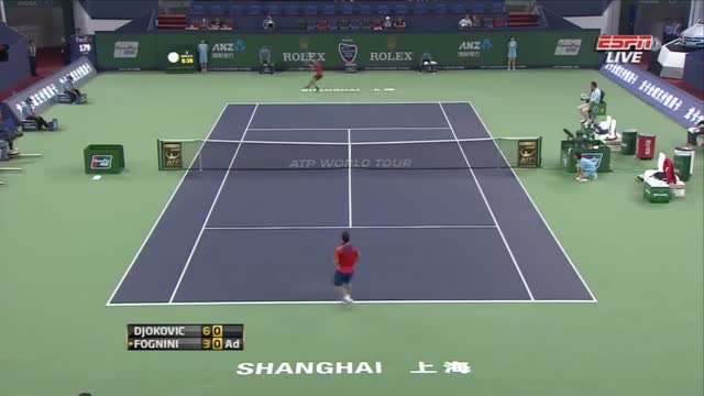 Djokovic vs. Fognini - ATP Shanghai 2013 R3 Highlights 