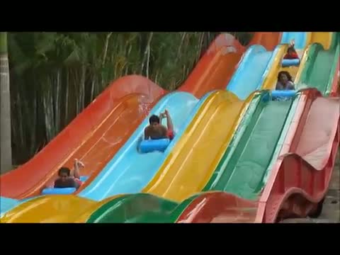 Amazing Water Slides -Wonderla Amusement Park - Bangalore, India *Full HD*