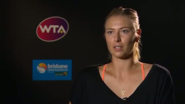 Maria Sharapova 2014 Brisbane International Preview Interview