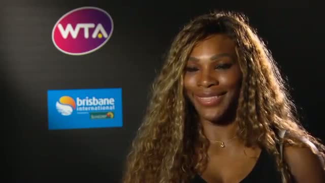 Serena Williams 2014 Brisbane International Preview Interview