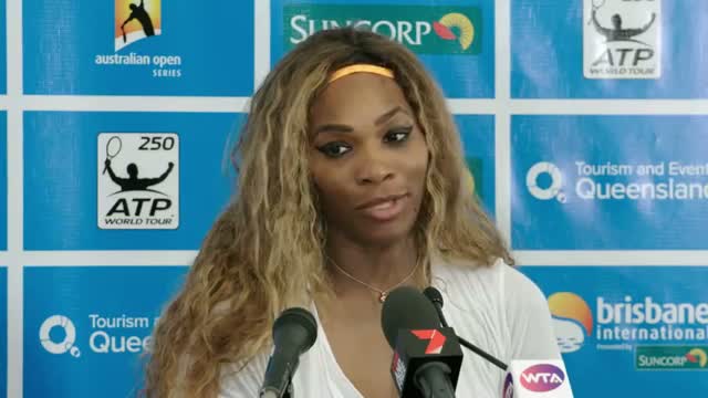 Serena Williams 3rd Round Press Conference - Brisbane International 2014
