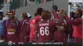 West Indies Beat New Zealand In 1st ODI (Auckland, 2013)