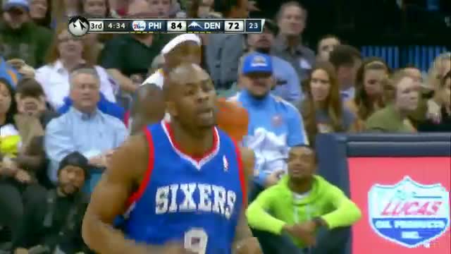 NBA: Thaddeus Young Spikes a Pass Forward for the James Anderson Dunk