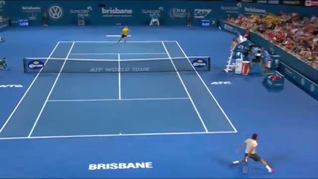 Federer v Matosevic - Highlights Men's Singles Quarter Finals: Brisbane International 2014