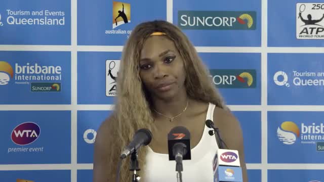 Serena Williams Semi Final Press Conference - Brisbane International 2014