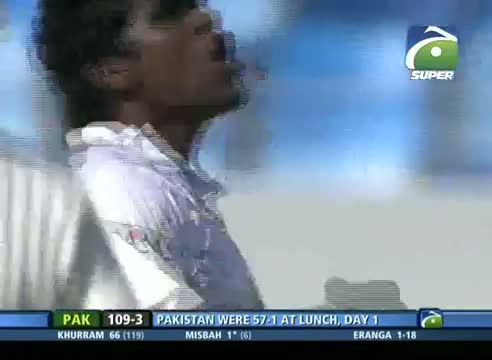 Pak vs SL 2nd Test- Eranga Wickets (1st Inning)