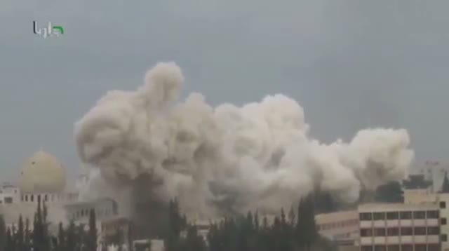 Planes Bomb Damascus Suburb