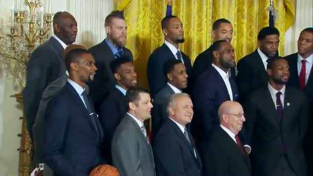 NBA: The Miami Heat Visit the White House