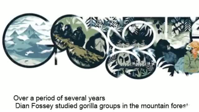 Dian Fossey - Google Doodle