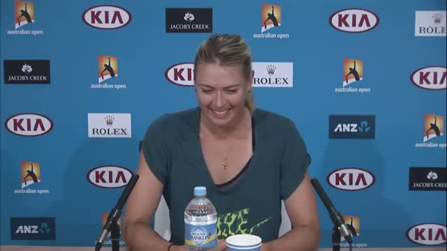 Sharapova's admiration for Aussie journo - 2014 Australian Open