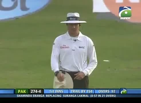 Pak vs SL 3rd Test 2014 - Eranga Wickets (Pak 1st Inning)