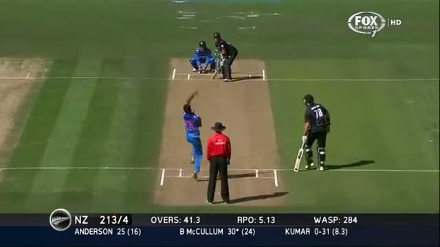 India's Wickets Taken Against NZ - NZ v IND 2014 - Game 1 Napier - 19 January 2014 HD