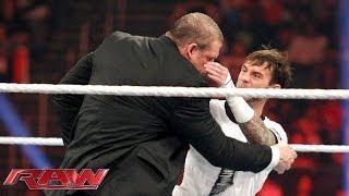 CM Punk attacks WWE Director of Operations, Kane: WWE Raw, Jan. 20, 2014