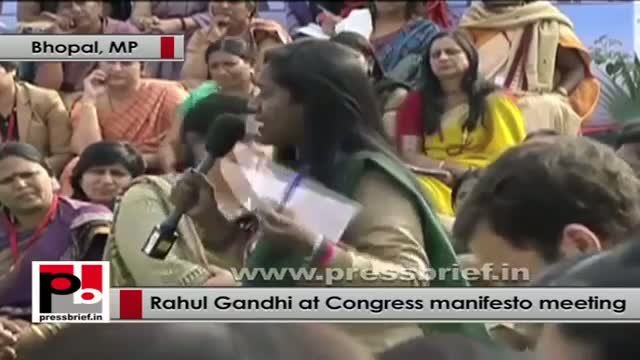 Rahul Gandhi interacts with women representatives on Congress Manifesto part 01