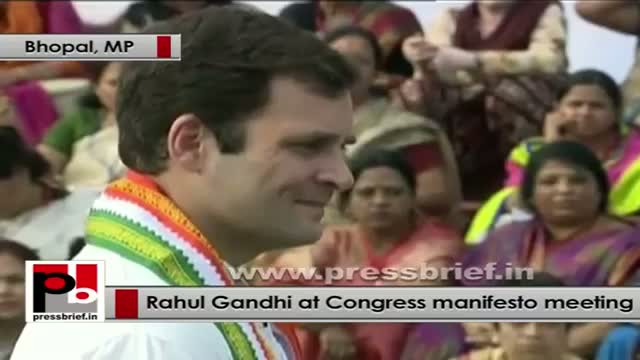 Rahul Gandhi interacts with women representatives on Congress Manifesto part 05