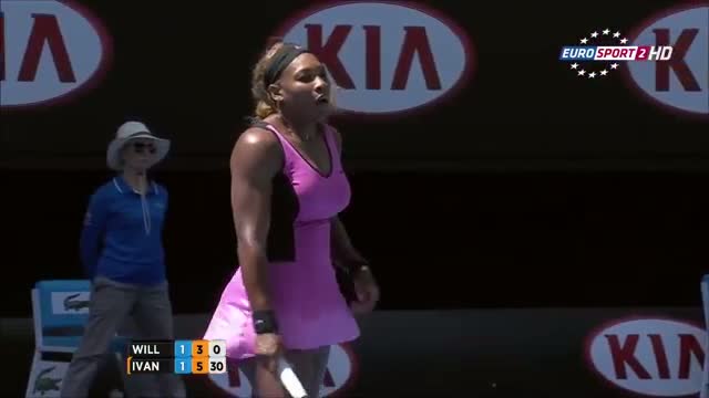 Ana Ivanovic Vs Serena Williams LAST GAME Australian Open 2014 FULL HD