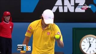Rafael Nadal Vs Kei Nishikori TIE BREAK Australian Open 2014 R4 FULL HD