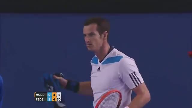 Federer's fantastic lob - 2014 Australian Open