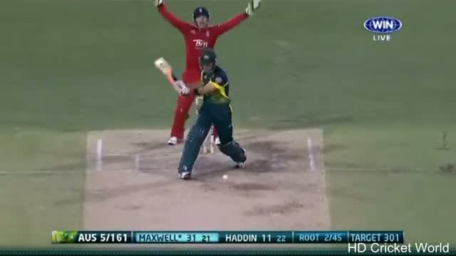 Glenn Maxwell 54 off 39 balls vs England - 2nd ODI Brisbane January 2014 - HD Video