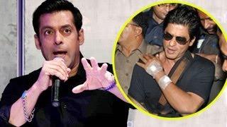 Salman Khan MOCKS Shahrukh Khan's Accident in PUBLIC Video