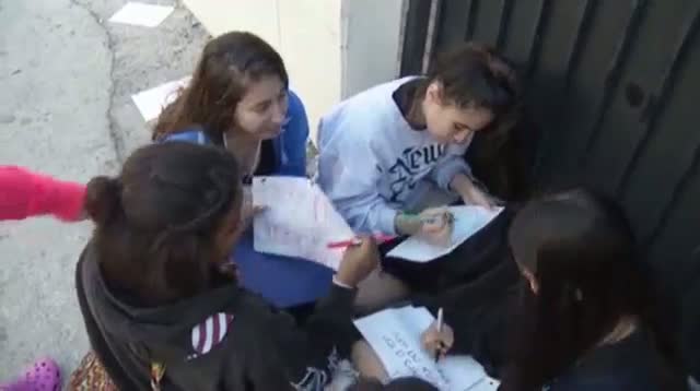 Young Fans Gather Outside Bieber Hotel Room video