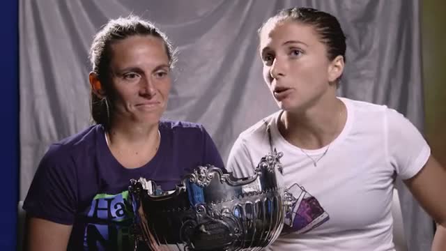Sara Errani and Roberta Vinci interview (final) - 2014 Australian Open Video